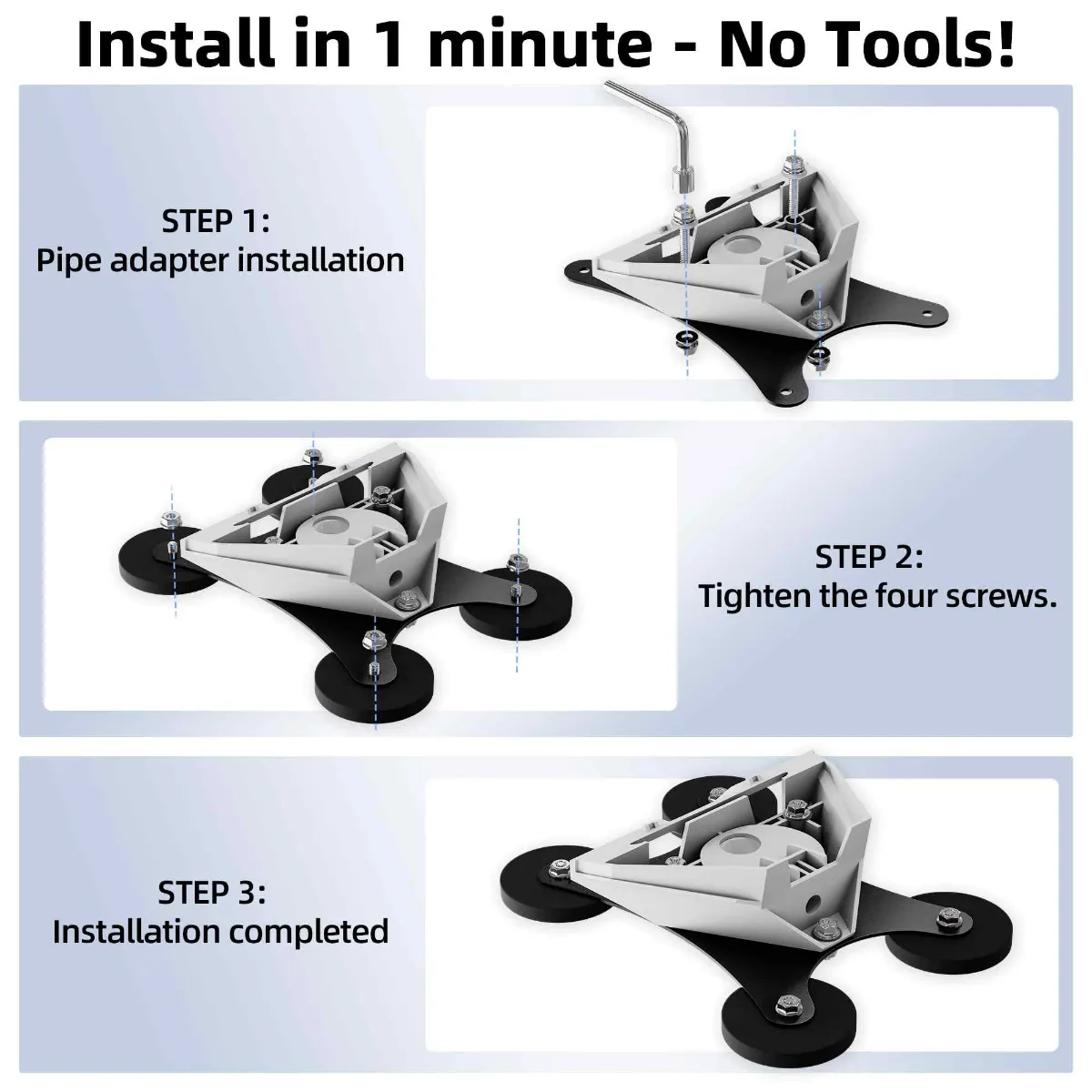 265LBS strong magnetic Starlink Mini car roof mount installation display